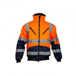 Agatha 0962 pilotjack – oranje/navy